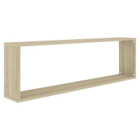 vidaXL Wall Cube Shelves 2 pcs Sonoma Oak 39.4