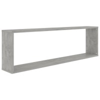 vidaXL Wall Cube Shelves 2 pcs Concrete Gray 39.4