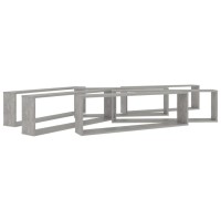 vidaXL Wall Cube Shelves 6 pcs Concrete Gray 39.4