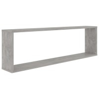 vidaXL Wall Cube Shelves 6 pcs Concrete Gray 39.4