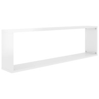 vidaXL Wall Cube Shelves 2 pcs High Gloss White 39.4