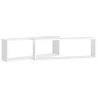 vidaXL Wall Cube Shelves 2 pcs White 31.5