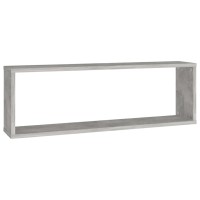 vidaXL Wall Cube Shelves 4 pcs Concrete Gray 31.5