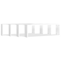 vidaXL Wall Cube Shelves 4 pcs High Gloss White 31.5