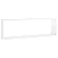 vidaXL Wall Cube Shelves 4 pcs High Gloss White 31.5