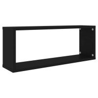 vidaXL Wall Cube Shelves 4 pcs Black 23.6