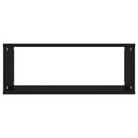 vidaXL Wall Cube Shelves 4 pcs Black 23.6