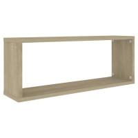 vidaXL Wall Cube Shelves 2 pcs Sonoma Oak 23.6