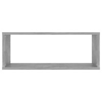 vidaXL Wall Cube Shelves 4 pcs Concrete Gray 23.6