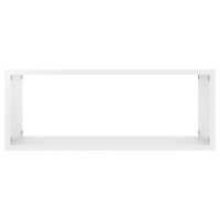 vidaXL Wall Cube Shelves 4 pcs High Gloss White 23.6