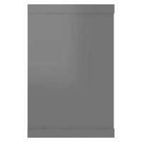 vidaXL Wall Cube Shelves 6 pcs High Gloss Gray 23.6