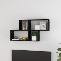 vidaXL Wall Shelf Black 39.4