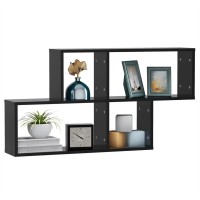 vidaXL Wall Shelf Black 39.4