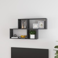 vidaXL Wall Shelf Gray 39.4