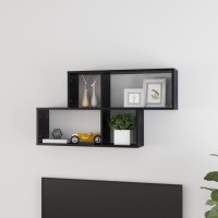 vidaXL Wall Shelf High Gloss Black 39.4