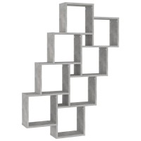 vidaXL Wall Cube Shelf Concrete Gray 35.4