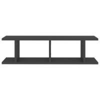 vidaXL Wall Shelves 2 pcs Gray 29.5