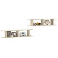 vidaXL Wall Shelves 2 pcs Sonoma Oak 35.4