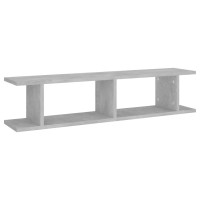 vidaXL Wall Shelves 2 pcs Concrete Gray 35.4