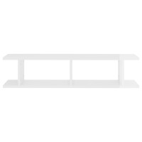 vidaXL Wall Shelves 2 pcs High Gloss White 35.4