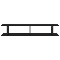 vidaXL Wall Shelves 2 pcs Black 41.3