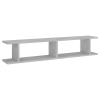 vidaXL Wall Shelves 2 pcs Concrete Gray 41.3