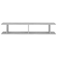 vidaXL Wall Shelves 2 pcs Concrete Gray 41.3