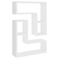 vidaXL Wall Shelves 2 pcs White 19.7