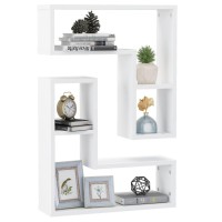 vidaXL Wall Shelves 2 pcs White 19.7