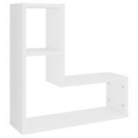 vidaXL Wall Shelves 2 pcs White 19.7