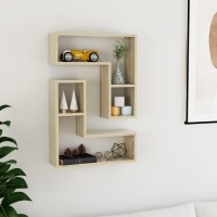 vidaXL Wall Shelves 2 pcs Sonoma Oak 19.7