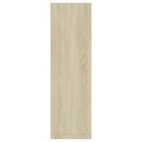 vidaXL Wall Shelves 2 pcs White and Sonoma Oak 19.7