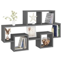 vidaXL Car-shaped Wall Shelf Gray 32.3