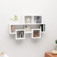 vidaXL Car-shaped Wall Shelf High Gloss White 32.3