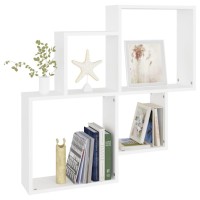 vidaXL Wall Cube Shelf White 31.5