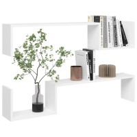 vidaXL Wall Shelves 2 pcs White 39.4