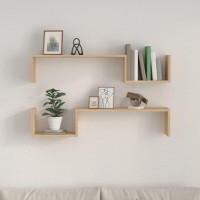 vidaXL Wall Shelves 2 pcs Sonoma Oak 39.4