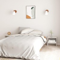 Vidaxl Bedside Cabinet White 15.7X12X15.7 Solid Wood Pine