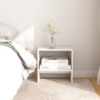 Vidaxl Bedside Cabinets 2 Pcs White 15.7X11.8X15.7 Solid Pinewood