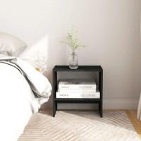 vidaXL Bedside Cabinets 2 pcs Black 15.7