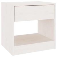 vidaXL Bedside Cabinet White 15.7