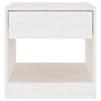 vidaXL Bedside Cabinet White 15.7