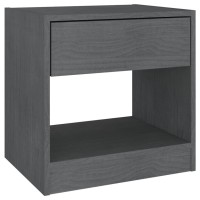 vidaXL Bedside Cabinets 2 pcs Gray 15.7