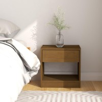 vidaXL Bedside Cabinet Honey Brown 15.7