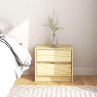 Vidaxl Bedside Cabinet 15.7X12X14 Solid Wood Pine