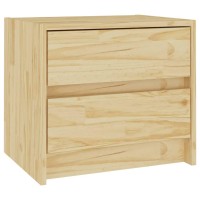 Vidaxl Bedside Cabinet 15.7X12X14 Solid Wood Pine