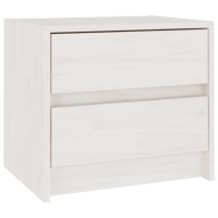 vidaXL Bedside Cabinet White 15.7