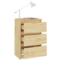 Vidaxl Bedside Cabinets 2 Pcs 15.7X11.6X25.2 Solid Wood Pine