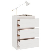 vidaXL Bedside Cabinets 2 pcs White 15.7