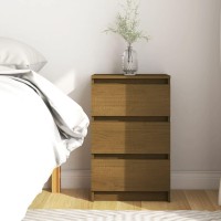 vidaXL Bedside Cabinet Honey Brown 15.7